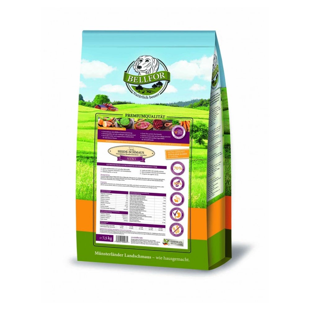 Bellfor Trockenfutter mit Lamm Heide-Schmaus Mini 7,5 kg 7500 g