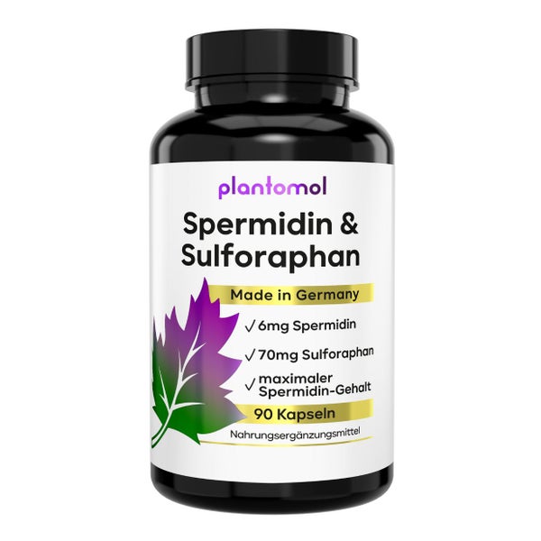 plantomol® 6mg Spermidin + 70mg Sulforaphan aus Brokkoli