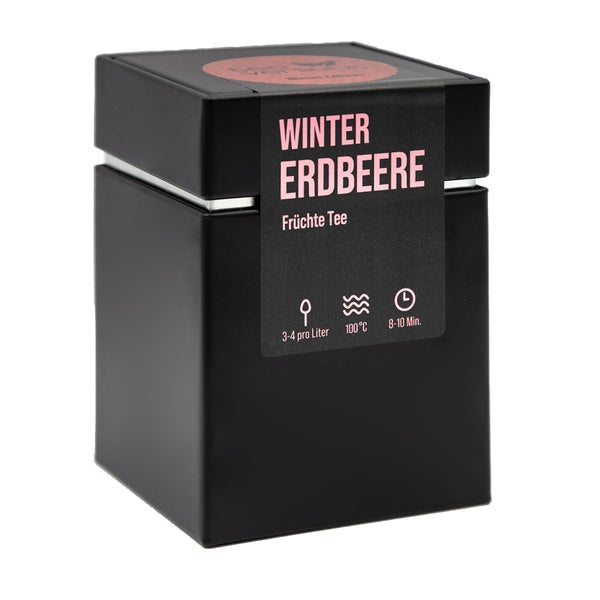teeverliebt - Winter Erdbeere Geschenkdose | Winter Edition 80 g