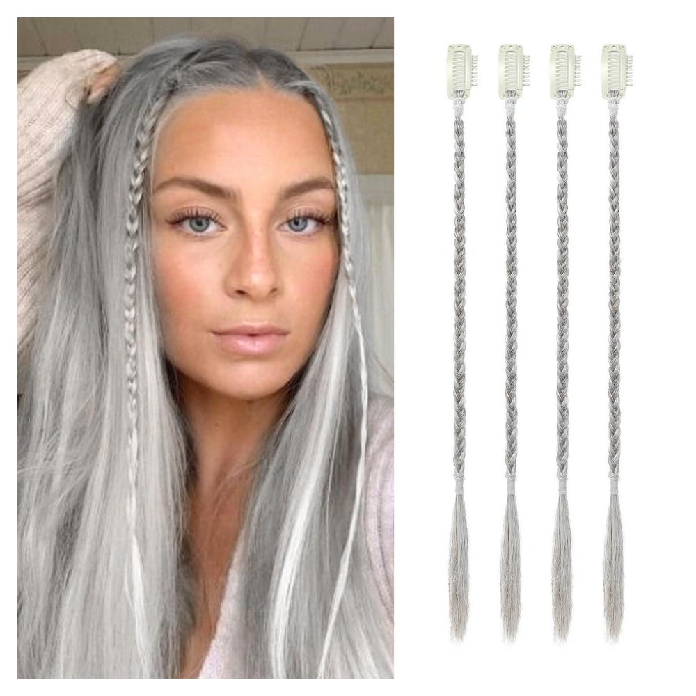 Haarverlängerung Clip In Braid Extensions Haarteile 35 CM Si 1 St