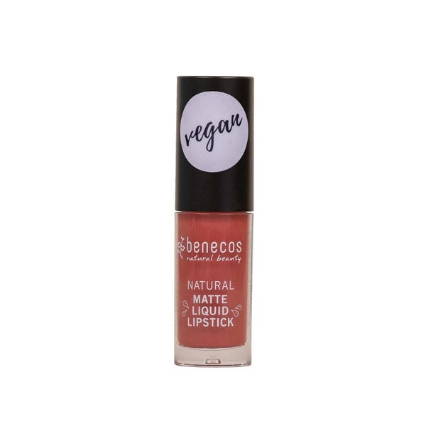benecos Matte Liquid Lipstick Rosewood Romance Bio