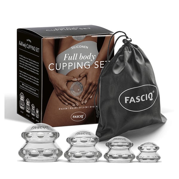 FASCIQ® Silikon Schröpf Set 4 St., Komplettsatz cupping 4 St