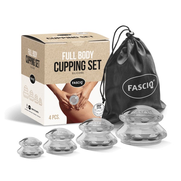 FASCIQ® Silikon Schröpf Set 4 St., Komplettsatz cupping 4 St