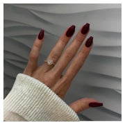 Nägel Press On Mandel Kurz Ballerina Jelly Gel Sarg Burgunde 1 St