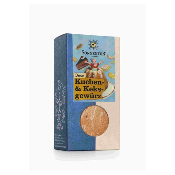 Omas Kuchen- und Keksgewürz bio 50 g – Bio-Gewürzmischung für süßes Gebäck 50 g