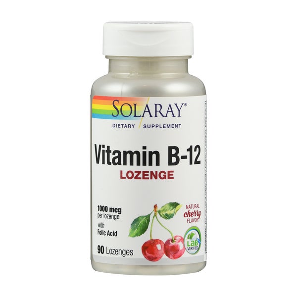 Solaray Vitamin B 12 1000 mcg mit Folsäure