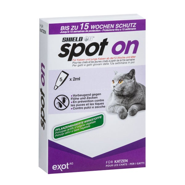ShieldOn Spot On Floh- und Zeckenschutz für Katzen 10 ml