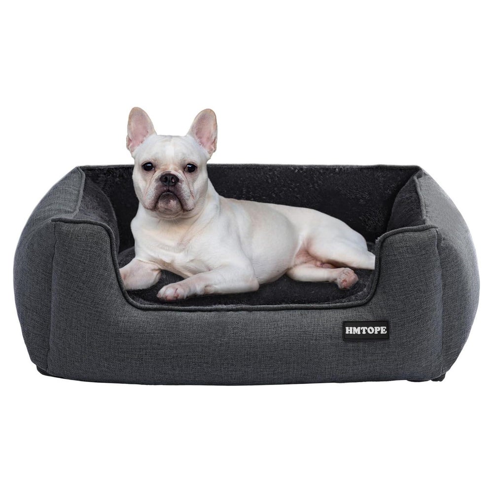Hundebett Hundesofa abnehmbar L 76 x B 61 x H 23 cm Dunkelgr 1 St