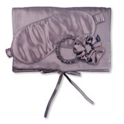 TRAVEL SET HAIR Tasche, Schlafmaske, Scrunchie S & Scrunchie M aus Seide