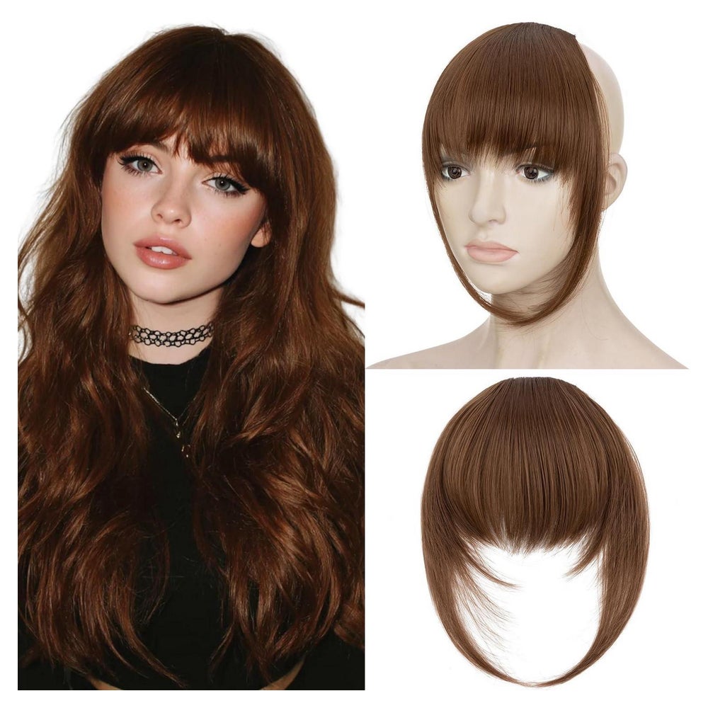 Pony Haarteil Clipin synthetisch französisch Damen Hellbraun 1 St