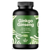 Ginkgo + Ginseng - 400 Tabletten - Nature Flow 400 St