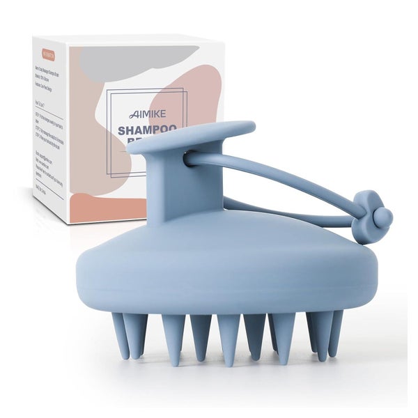 AIMIKE Silikon Kopfhaut Massagebürste Shampoo Bürste für Haa 1 St