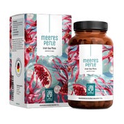 Produktabbildung: Irish Sea Moss Superfood mit Amla für Vitamin C, Ingwer, Granatapfel, Zistrose & Grüntee - MEERESPERLE - 120 vegane Kapseln für 4 Monate - NATURTREU® 95 g