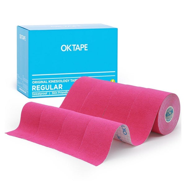 OK TAPE Basic Kinesiologie Tape 4er Pack (5cm x 5m) - Rosa