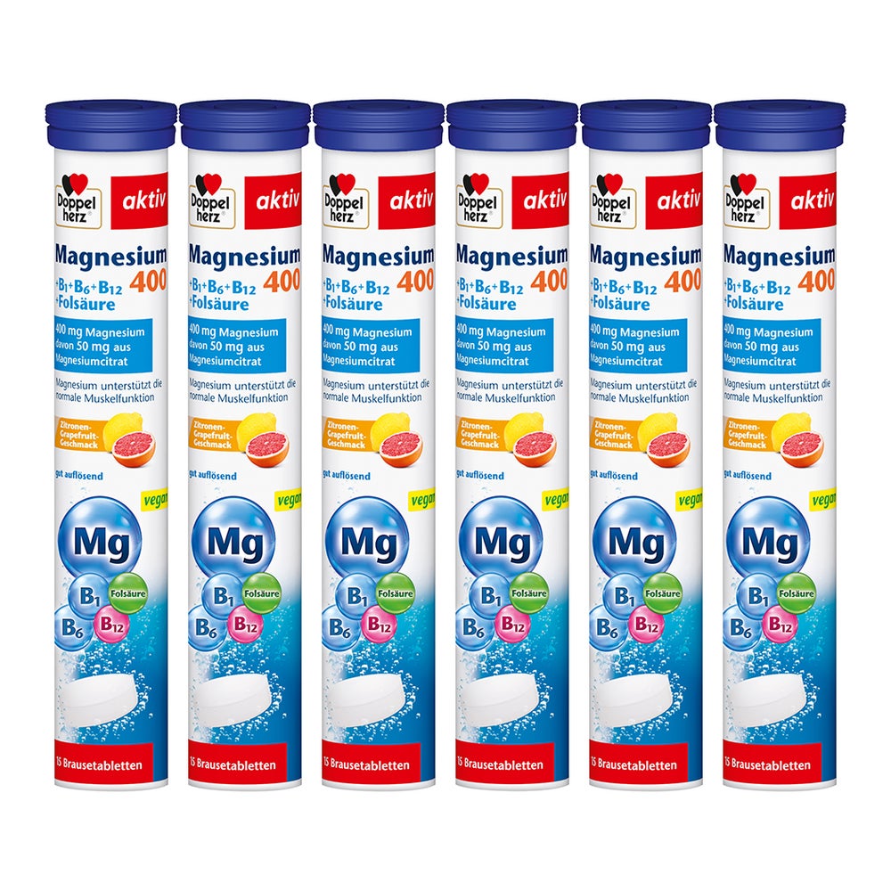 Doppelherz® aktiv Magnesium 400 Sechserpack 6X15 St