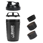 500ml Protein Shaker Eiweiß Shake Flasche mit Kugel Schwarz 1 St