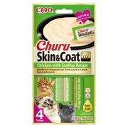 INABA Churu Skin&Coat 4x14g mit Huhn und Jakobsmuschel für Katzen 0,056 kg