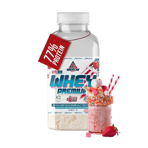 American Supplement - Premiums WHEY PROTEIN Einzelportion Erdbeere 40 g
