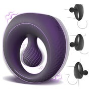 YAWNSHE Penisring Vibrator mit 360° Verstellbarem Perlen 1 St