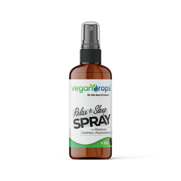 Vegan Drops® - Relax & Sleep Spray mit Melatonin 50 ml