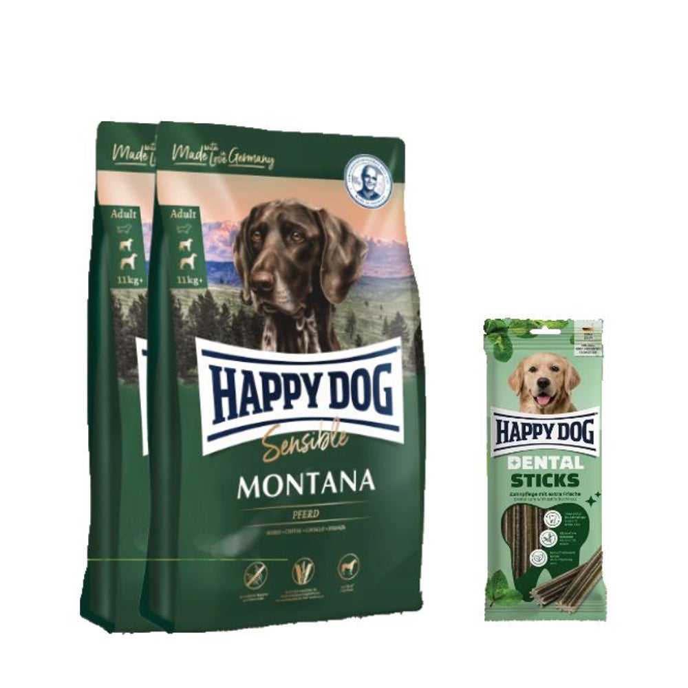 Sensible Montana Doppelpack + Dental Snacks Dental Sticks 20,1 kg