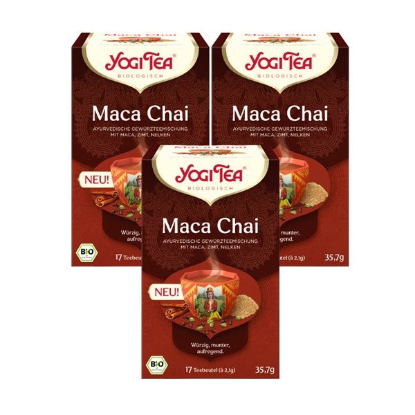 Yogi Tea - Maca Chai Bio Gewürztee | 3 x 35,7g 3x17 St