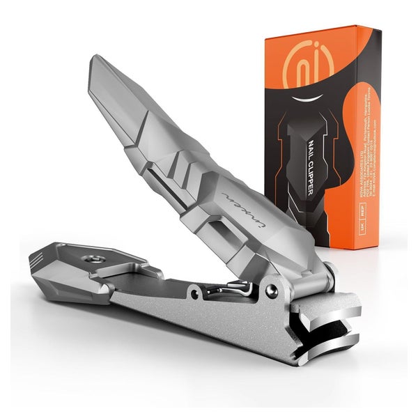 Nagelknipser Edelstahl Schwarz Nail Clipper Auffangbehälter 1 St