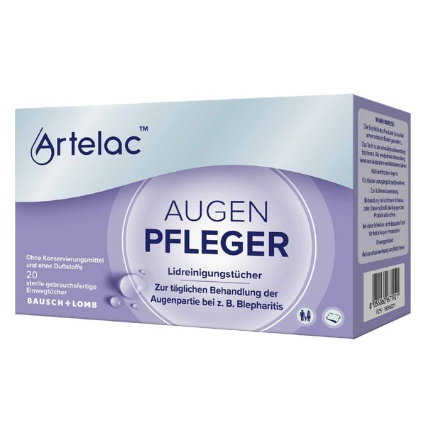 Artelac Augenpfleger Lidreinigungstücher 20 St