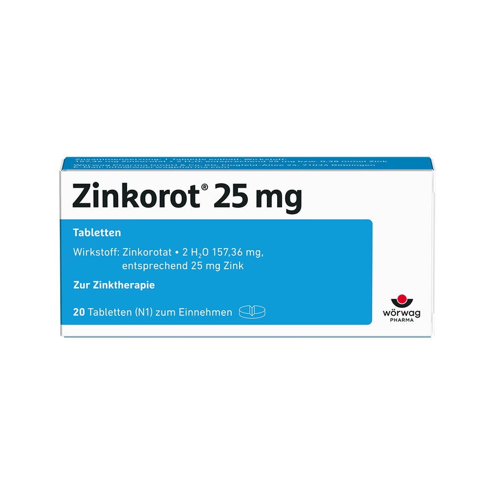 Zinkorot 25 mg 20 St