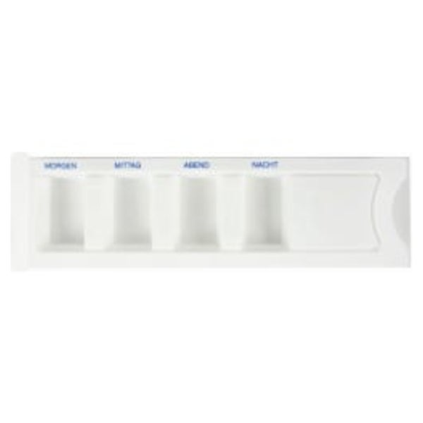 Meditrade Medikamentendispenser – Tablettendispenser mit transparentem Schiebedeckel