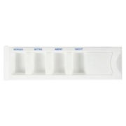 Meditrade Medikamentendispenser – Tablettendispenser mit transparentem Schiebedeckel