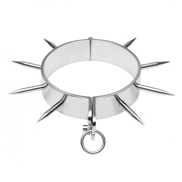 Metal Hard - Bdsm-sklavenhalsband mit Spitzen 1 St