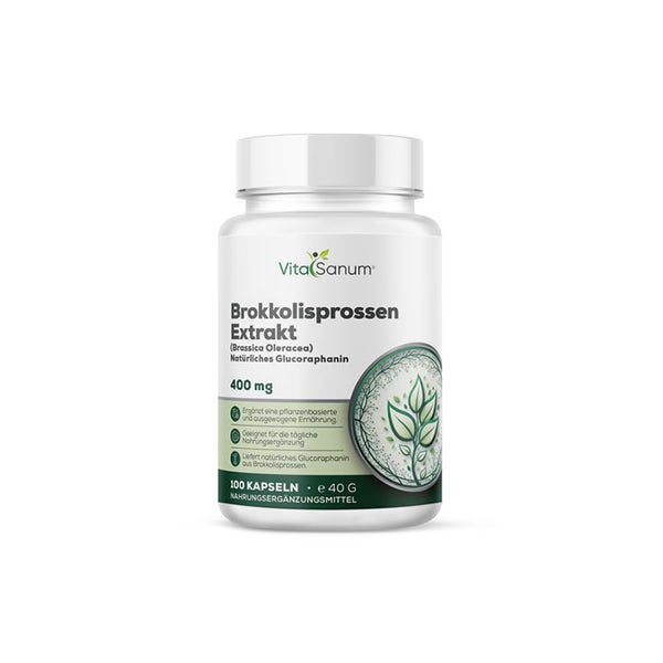 VitaSanum® Brokkolisprossen-Extrakt – Brassica oleracea – 100 Kapseln 100 St