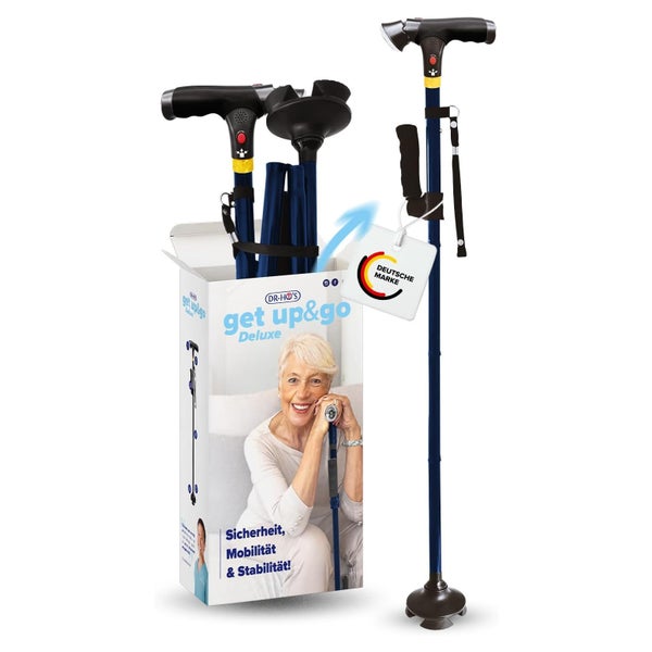 DR-HO'S Get Up & Go Gehstock - Dunkelblau 1 St