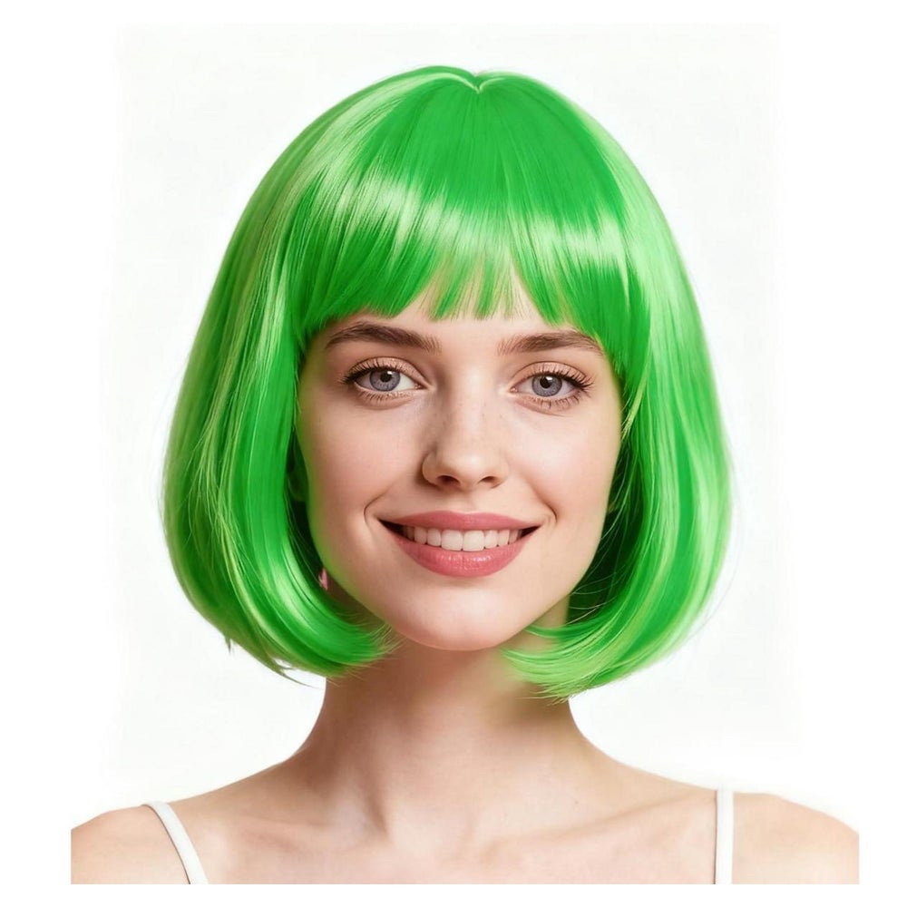 Perücke Bob Pony Synthetikhaar Schulterlänge Damen 28 cm Aur 1 St