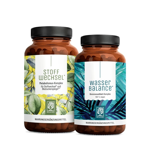 Sommerleicht Paket: Metabolismus Komplex mit Cholin + Chrom & Brennnesselblatt in einem veganen Bundle - STOFFWECHSEL & WASSERBALANCE - NATURTREU® 113.0 g
