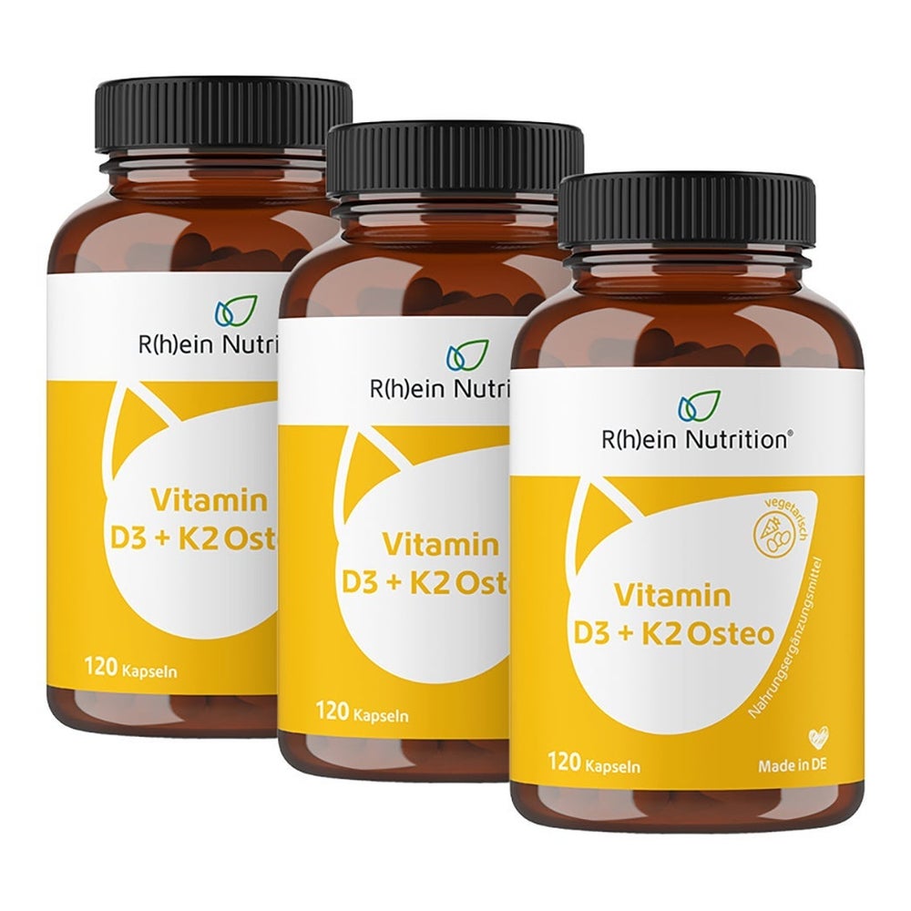 Dreierpack Vitamin D3+K2 Osteo 3X120 St