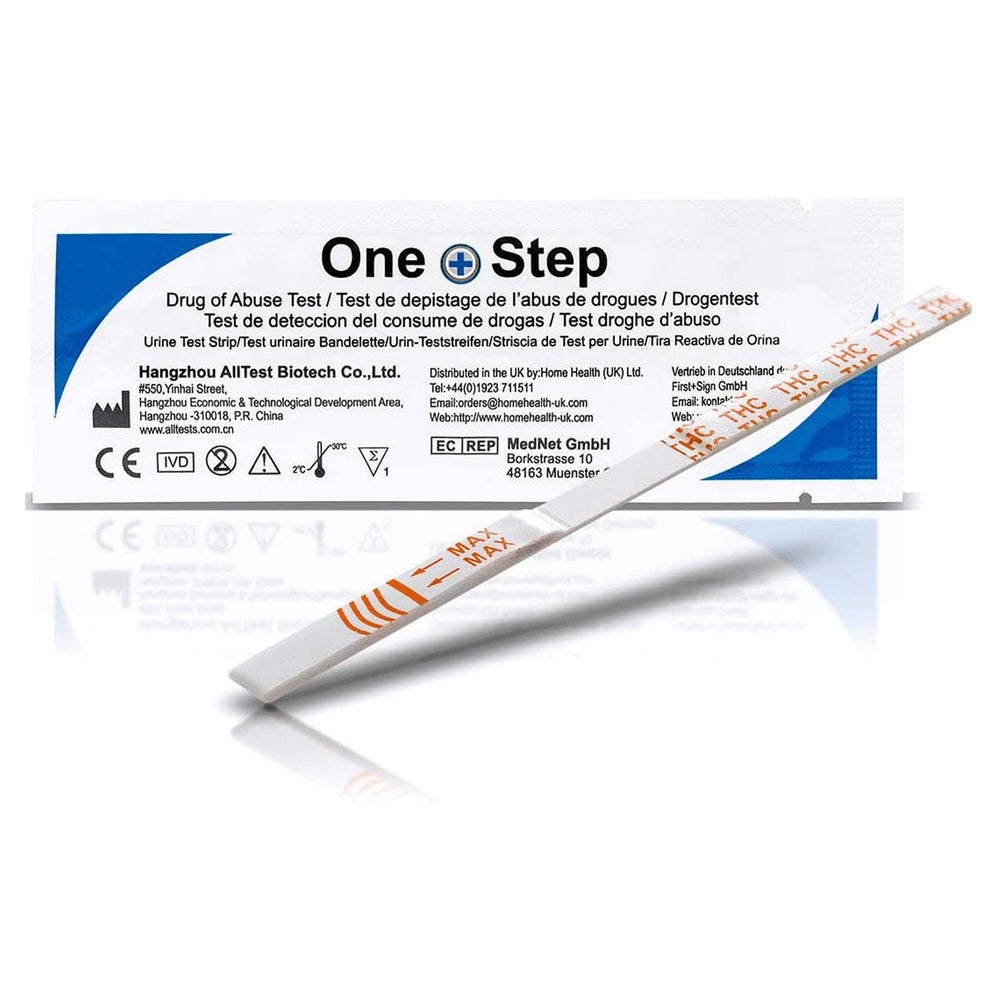 One+Step THC Drogentest-Schnelltest - Selbsttest mit hoher Sensitivität Cut-off: 20 ng/ml 5 St