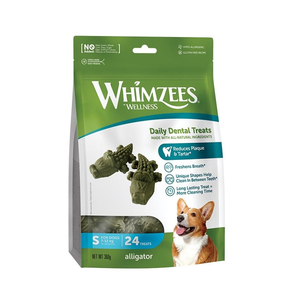 WHIMZEES  Zahnbeißer Aligator S 24 Stk. 0,36 kg