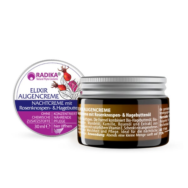 Bioherba Anti-Aging Augencreme mit Rosenknospen- & Hagebuttenöl 30 ml