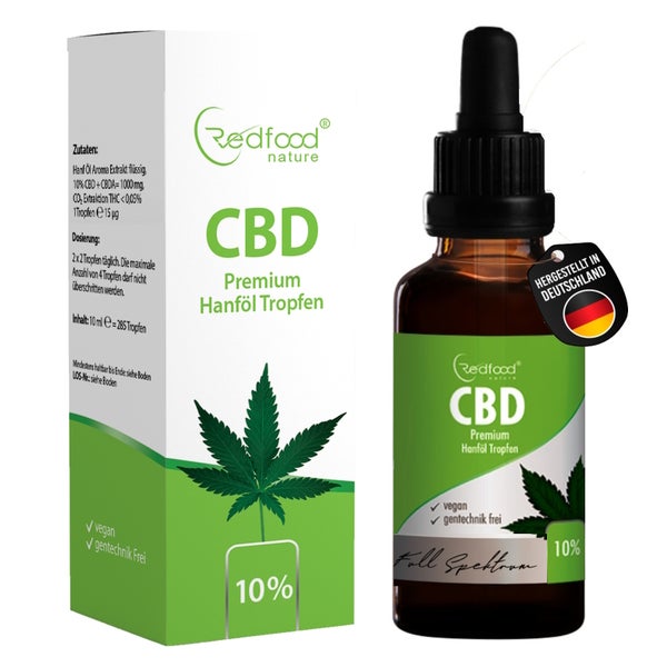 CBD ÖL 10 % Vollspektrum Hanf Öl (1000mg) 10 ml