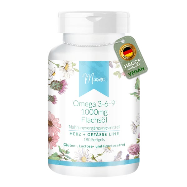 Omega 3-6-9 1000mg Flachsöl 180 St