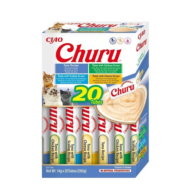 INABA Churu Variety Tuna Thunfisch für Katzen Multibox 20x14 g (280 g) 0,28 kg