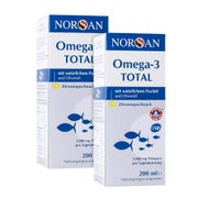 Produktabbildung: Doppelpack Norsan Omega-3 Total flüssig 2X200 ml