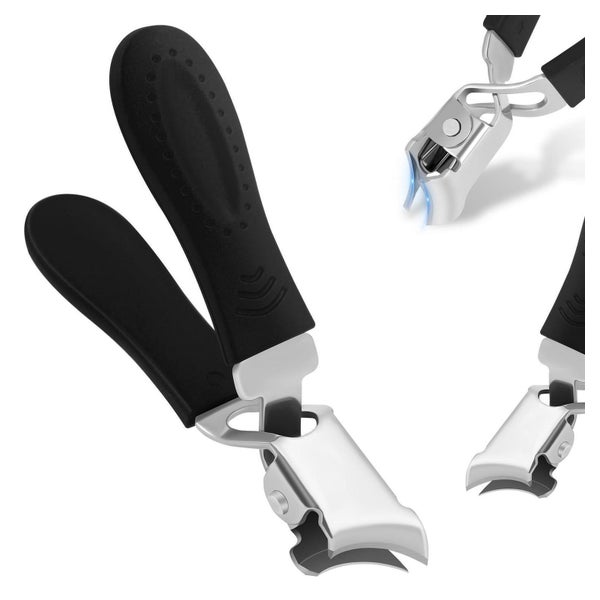 LOPHE Ergonomischer Nagelknipser, gebogene Klinge, für dicke Nägel & Senioren