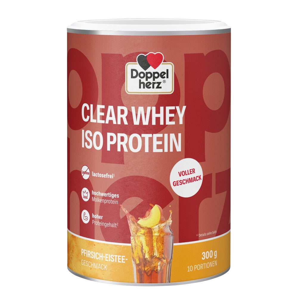 Doppelherz Clear Whey Iso Protein Pfirsich-eistee 300 g