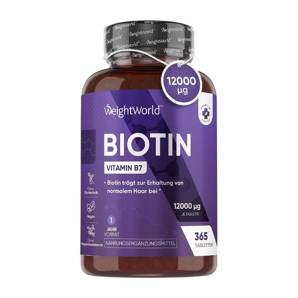 WeightWorld Reines Biotin Tabletten 365 St