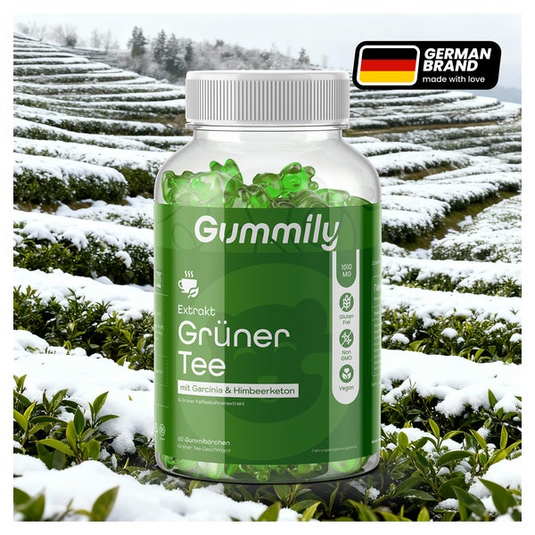 Gummily® Grüner Tee Extrakt Gummibärchen mit Garcinia-Extrakt und Grünkaffeebohnen-Extrakt 60 St