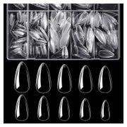 Nail Tips Almond Full Cover 1 ml (1er Pack) Mittlere Mandel- 1 St