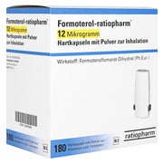 FORMOTEROL-ratiopharm 12 µg Hartkap.m.Pul.z.Inhal. 180 St